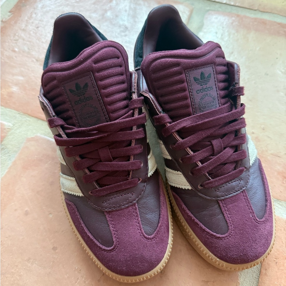 Adidas Sambas XLG Maroon/ Black/ Grey Sneakers